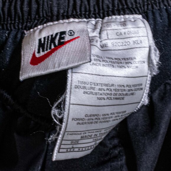 Nike Swoosh Tearaway Windbreaker Pants Large VTG 90s Streetwear Hip Hop - Picture 6 of 7